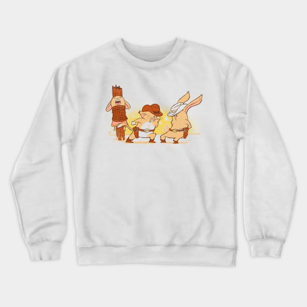 Damsel in Distress Crewneck Sweatshirt by trapperjon